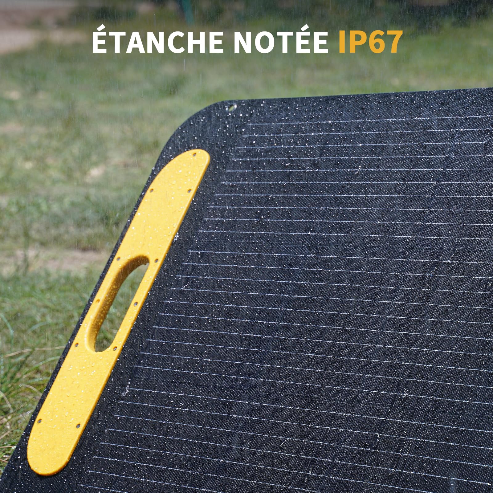VTOMAN VS400 Panneau Solaire Portable 400W 43V, Efficacité 25% | Pliable & IP67 Étanche, Adaptateurs Anderson XT60 XT90 DC5521, Pieds Réglables, pour station électrique portable
