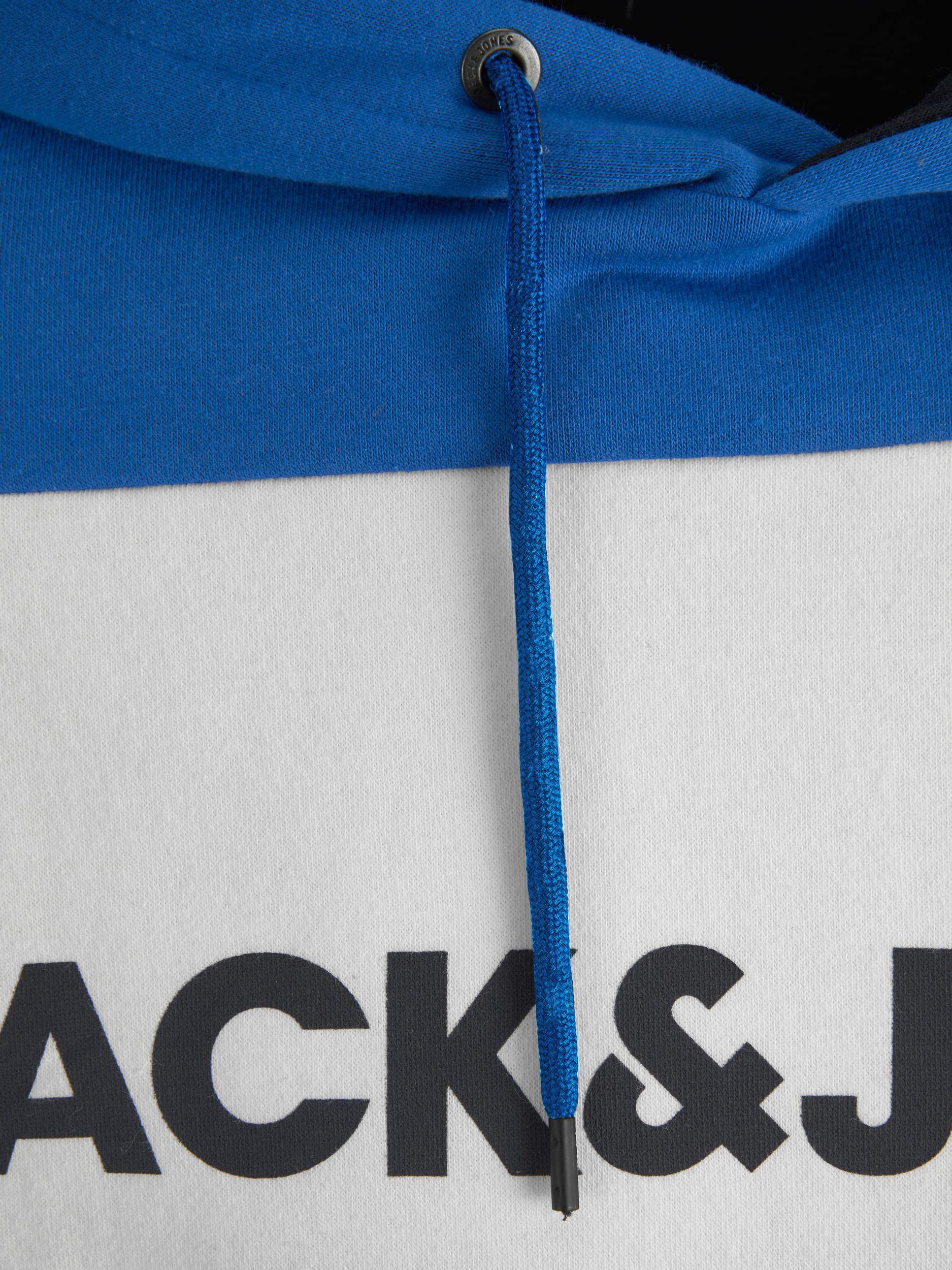 JACK & JONES Uomo Felpa Stampata Calda Logo Maglione Pullover Basic Hoodie Maglietta a Cappuccio JJELOGO