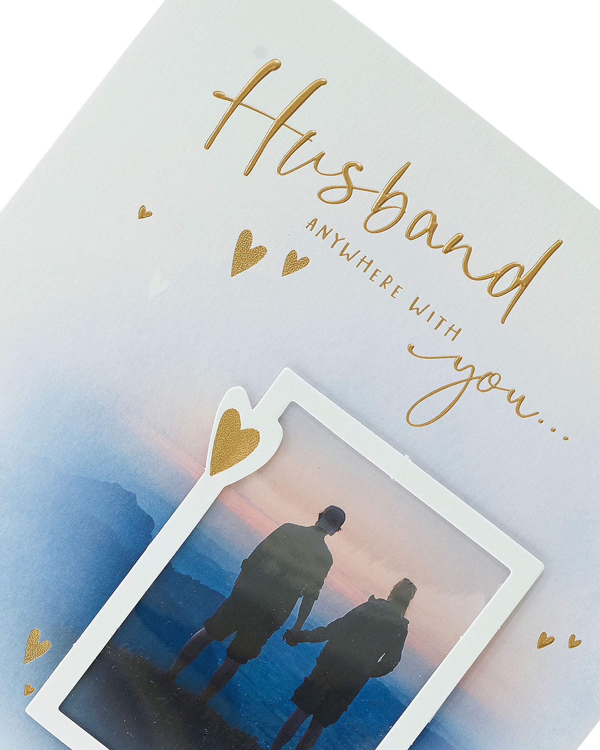UK Greetings Husband Valentines Day Card With Envelope - Happy Couple Design, Multi, 178 x 273mm - Image 4
