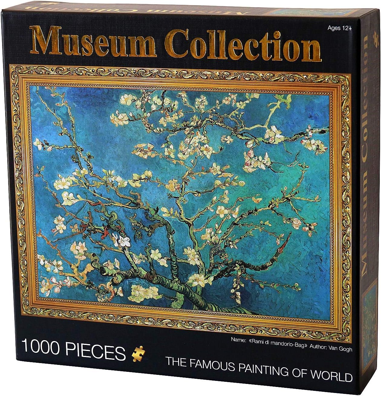 Moruska Almond Blossom by Vincent Van Gogh Jigsaw Puzzle 1000 Piece Art Painting Puzzles for Adults