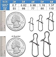 Vista 3 de Duo Lock - Kit de pesca de acero inoxidable para pesca de alta resistencia, broches y clips de pesca de alta resistencia, kit de aparejos para agua