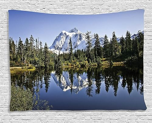 Miniatura 73 de Ambesonne Tapiz vintage, detalles de relojes mecánicos, diseño steampunk, diseño steampunk, para colgar en la pared para dormitorio, sala de estar,