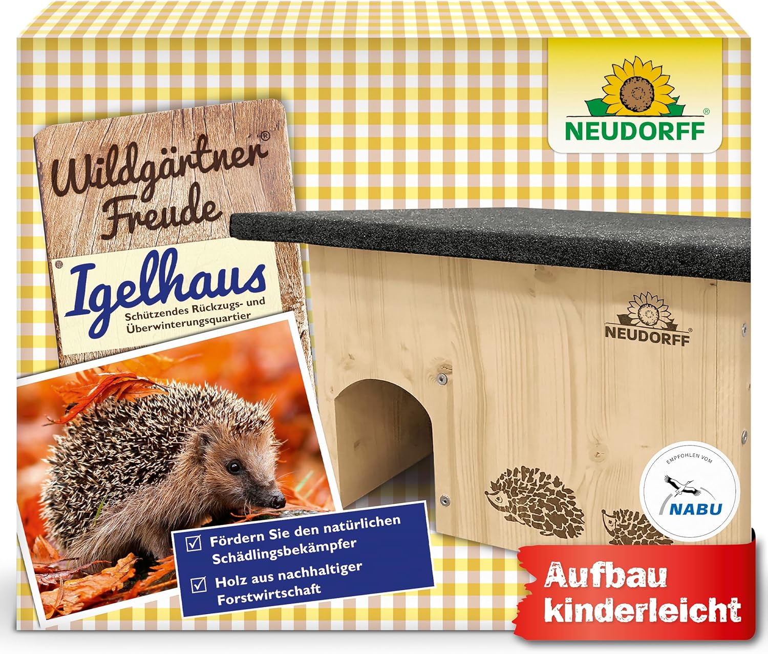Neudorff Wildgärtner Freude Igelhaus bietet Igeln ein schützendes ...