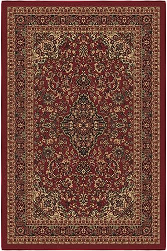 Miniatura 6 de Ottomanson Alfombra de 3'3" x 5' para sala de estar, alfombra oriental para dormitorio - alfombra grande antideslizante y duradera para áreas de