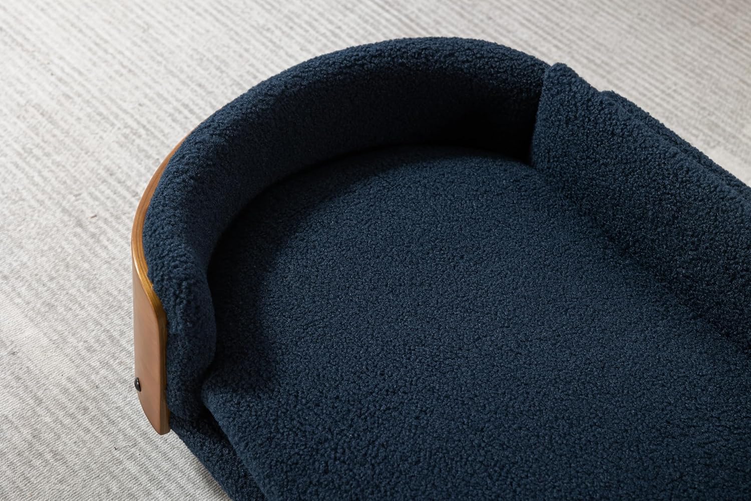 review Dog Bed for Medium Dogs Unique Design - Cashmere Pet Bed with Rebound Foam, Removable Washable Cover, Anti-Scratch, Stain-Resistant, Up to 220Lbs