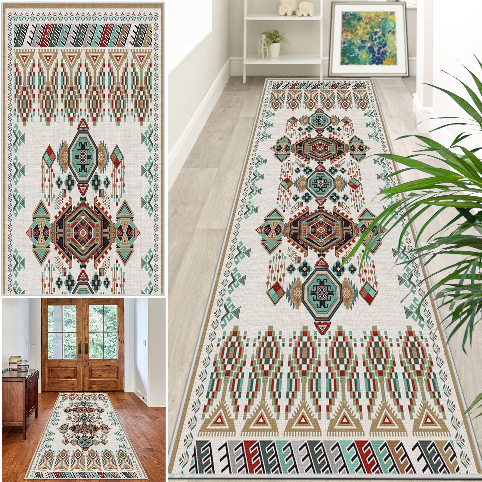 Dywan, bieżnik na korytarz, chodnik kuchenny - długi, 110 x 300 cm, do kuchni, do sypialni, przy wejściu, sprzedawany na metry, regulowany, antypoślizgowy