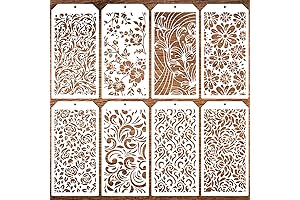 Floral Painting Stencils Reusable Vine Leaf Stencil Layering Stencils for Decorating