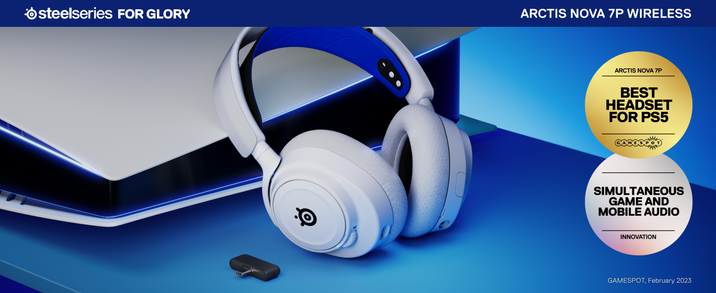 SteelSeries Arctis Nova 7P Wireless Multi-Platform Gaming Headset