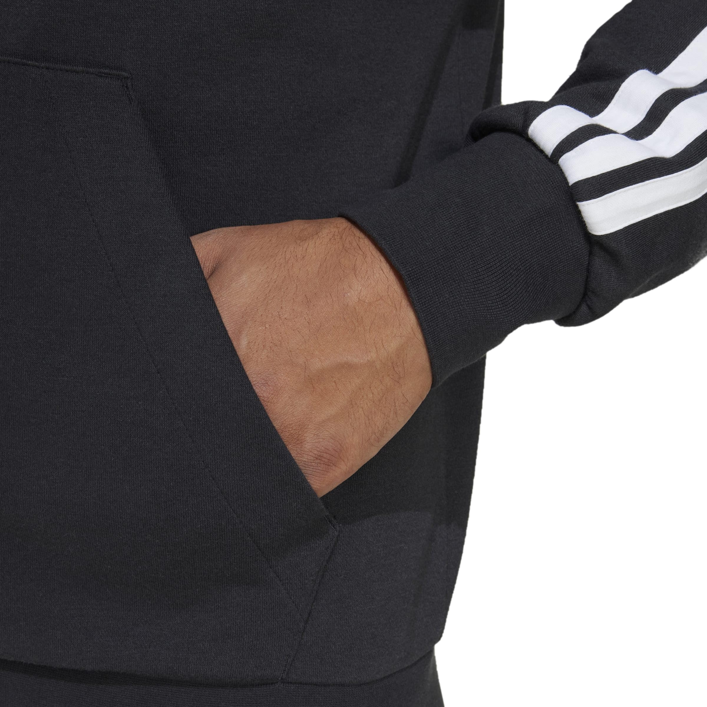 adidas Męska bluza z kapturem Essential Three Stripes French Terry FullZip