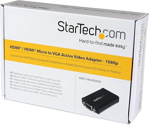 Miniatura 7 de StarTech.com Adaptador HDMI o Micro HDMI a VGA - Con Cable Micro HDMI a HDMI - Adaptador de Monitor Activo - Adaptador Micro HDMI - Para GoPro