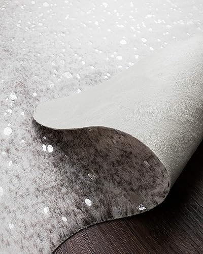 Miniatura 5 de Loloi II Bryce Collection - Alfombra de piel de vaca sintética., Polipropileno, plateado (StoneSilver)