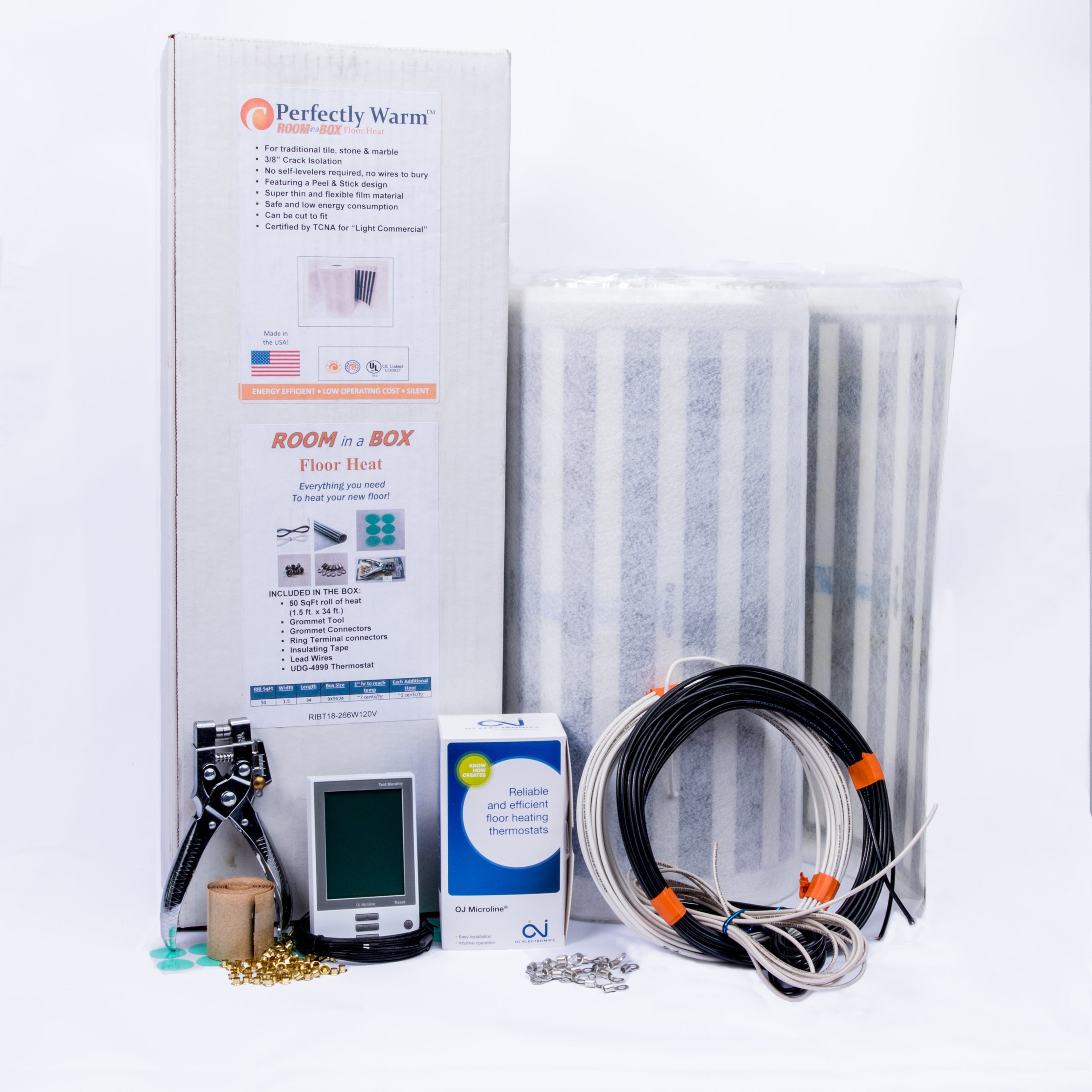 Amazon.com: Radiant Floor Heating Kit -Room in a Box - 50 sq ft : Tools u0026  Home Improvement