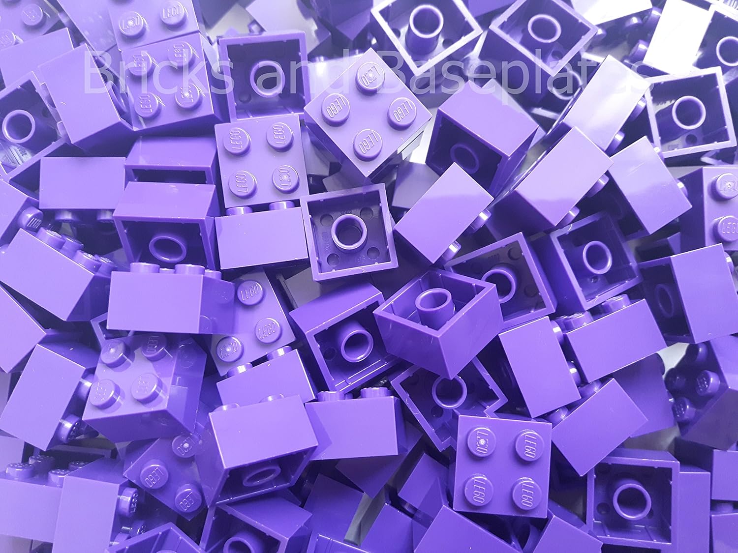 Bricks and Baseplates LEGO BRICKS 50 x DARK PURPLE 2x2 Pin Number 3003