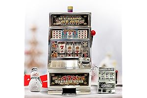 777 Jumbo Slot Machine Casino Toy Piggy Bank Replica with Jackpot Alert Sounds
