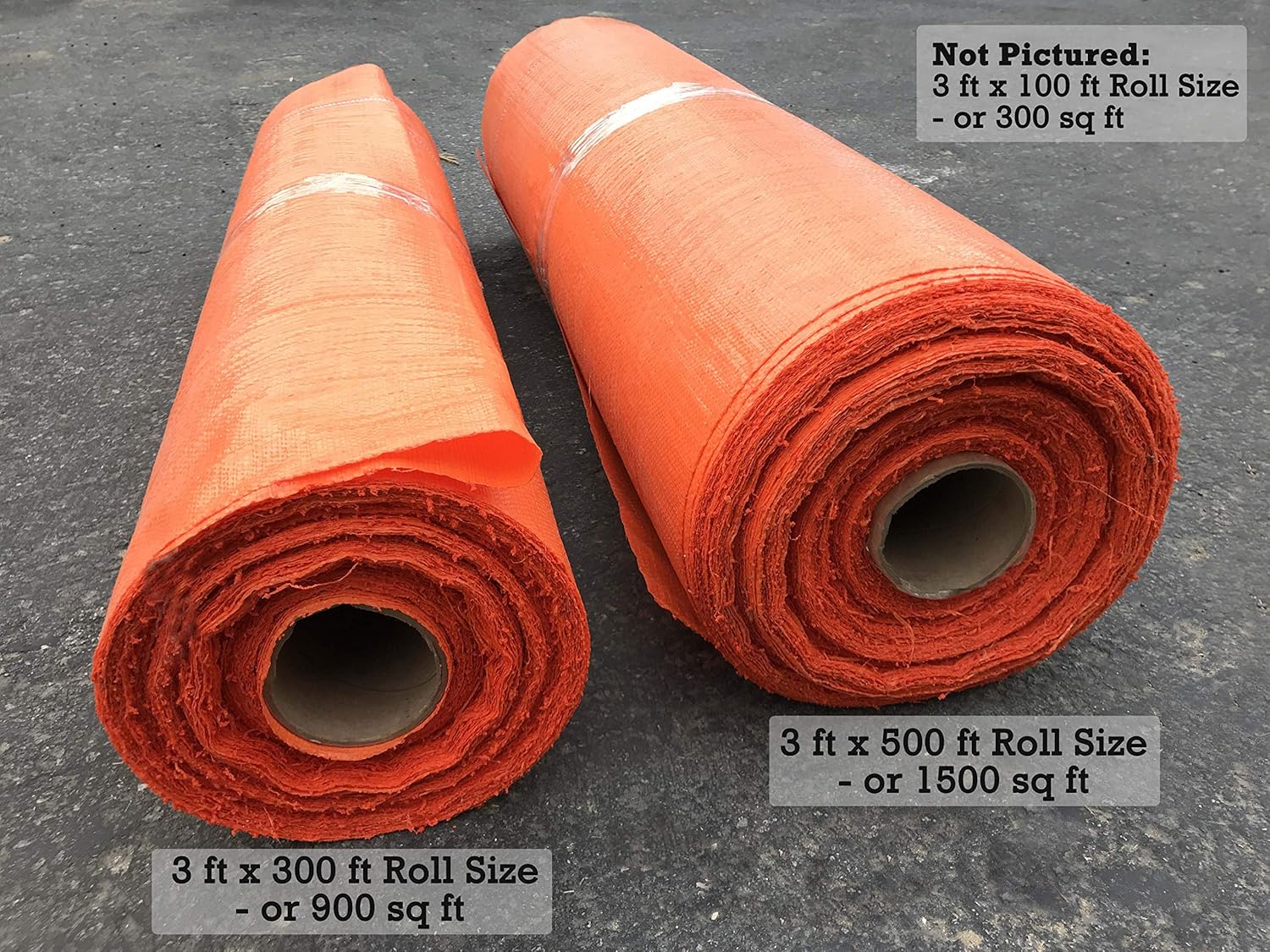 Sandbaggy Orange Color Ground Cover | Reflects Sun Rays & Reduces Soil Temps | Up to 5°F Cooler Soil Temp Vs Black Fabric | Great as Weed Blocker Landscape Fabric (3 ft x 300 feet Roll) - Image 2