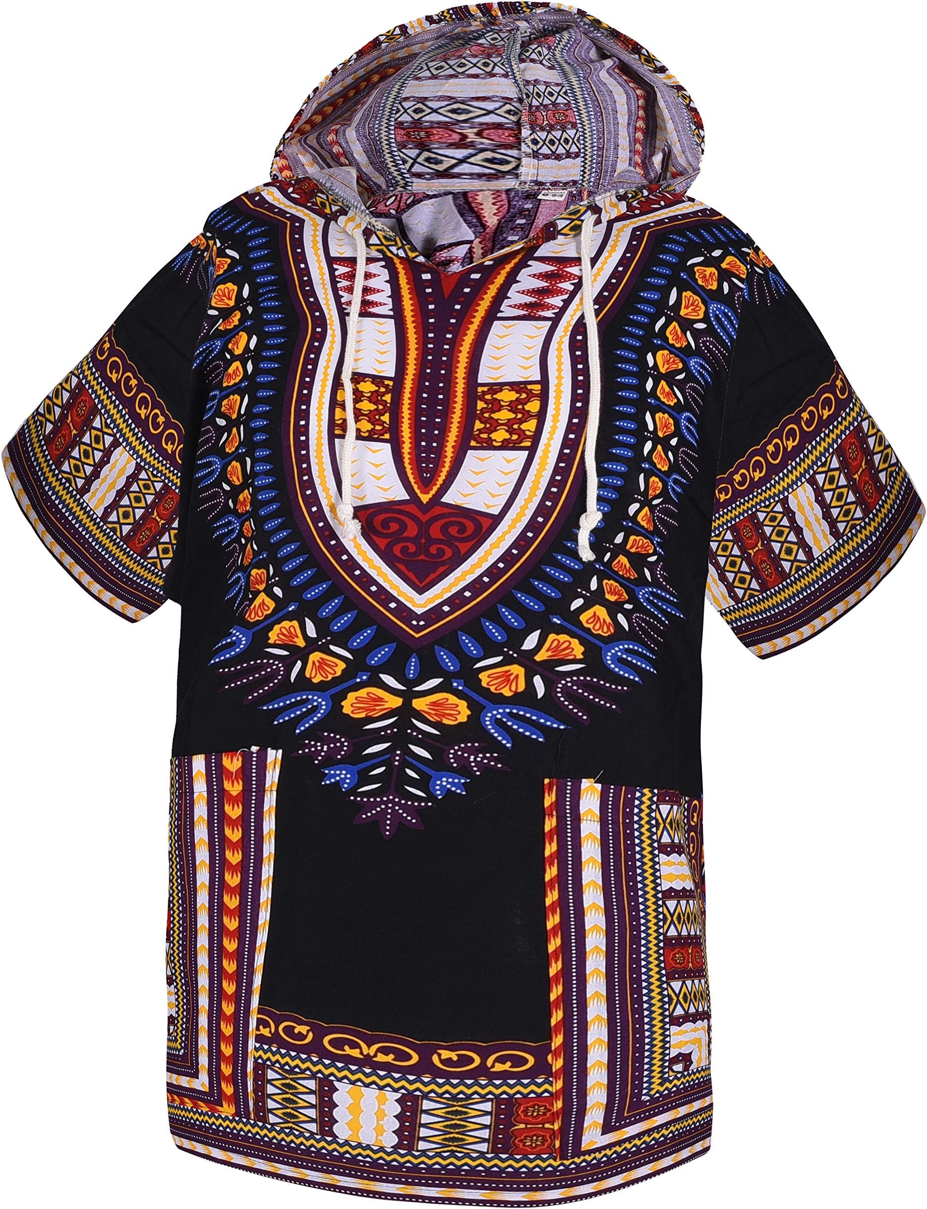 Sdgverhe African Dashiki Shirt Unisex Africa Traditional Hoodie Top Clothes One Size fits All