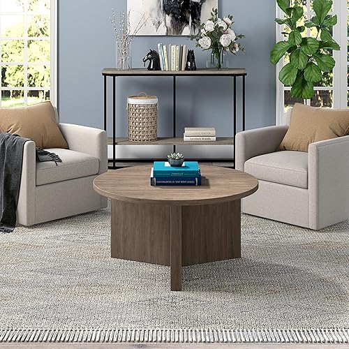 Miniatura 6 de Henn&Hart Anders Mesa de centro, 32" de ancho, gris Roble gris envejecido,Gris-oscuro,https://www.amazon.com/dp/undefined