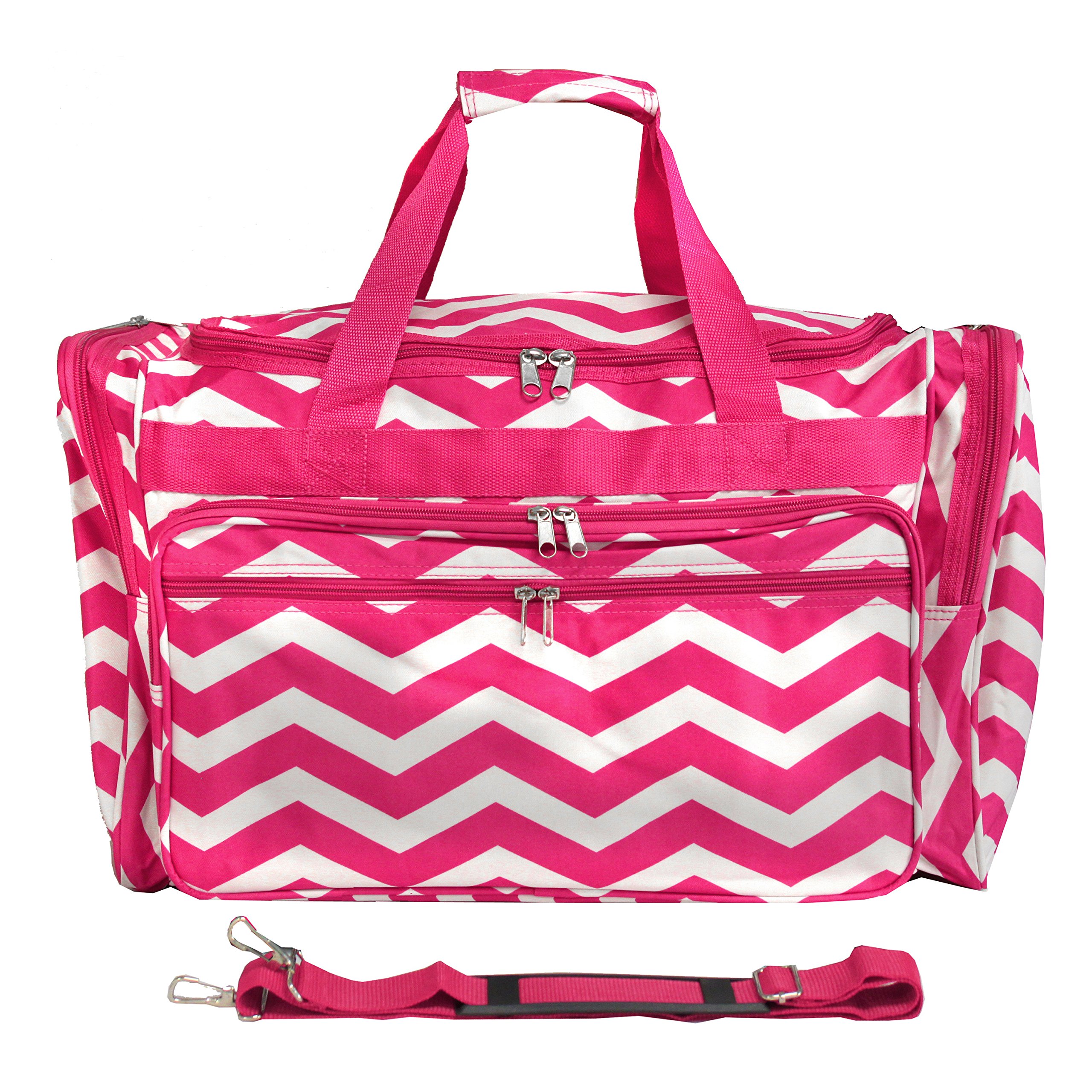 World Traveler Chevron, Fuchsia White C, One Size