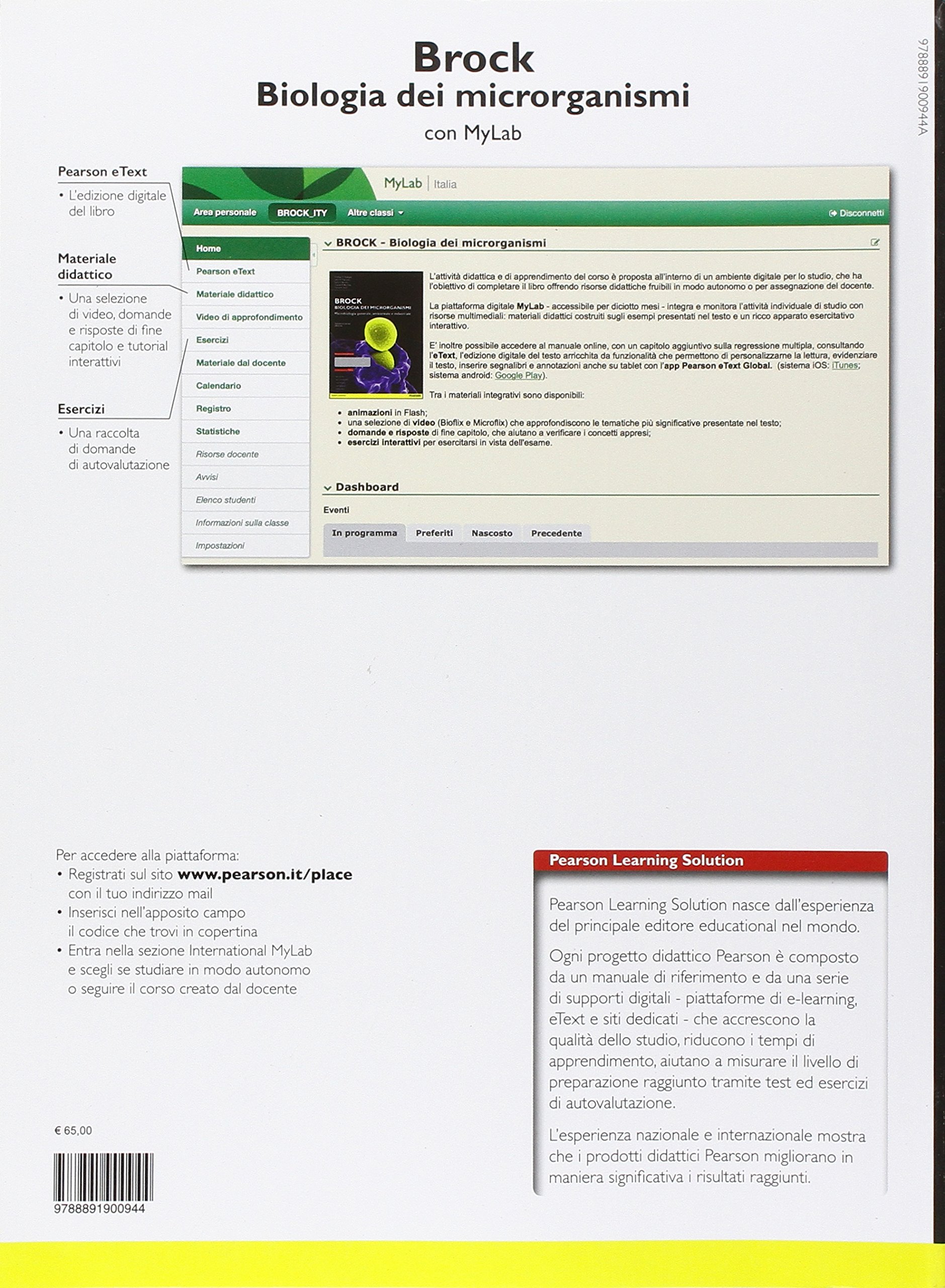 Brock. Biologia dei microrganismi. Microbiologia generale, ambientale e industriale. Ediz. mylab. Con espansione online
