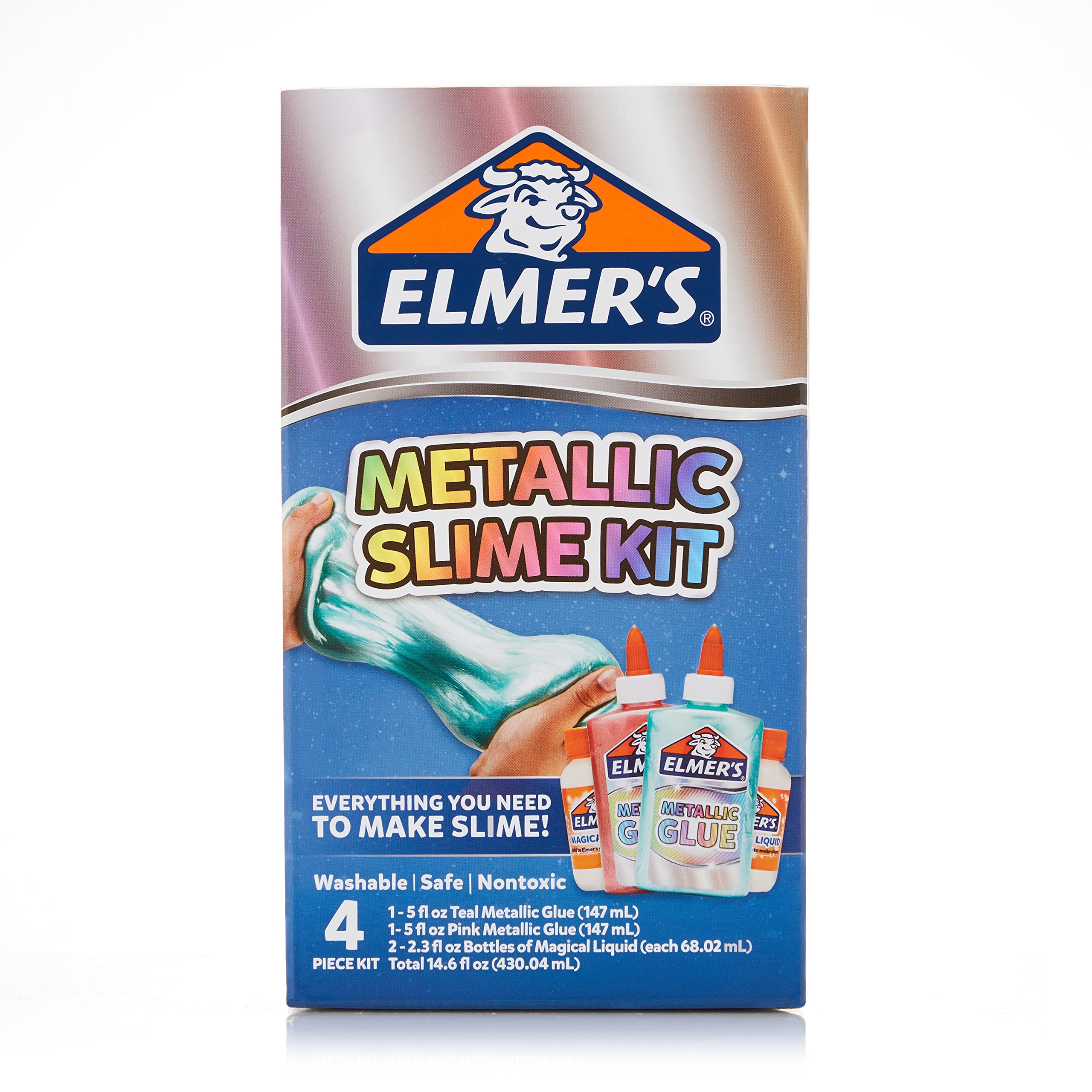 Elmer’s Slime Kit Slime Supplies Include Elmer’s Metallic Glue, Elmer