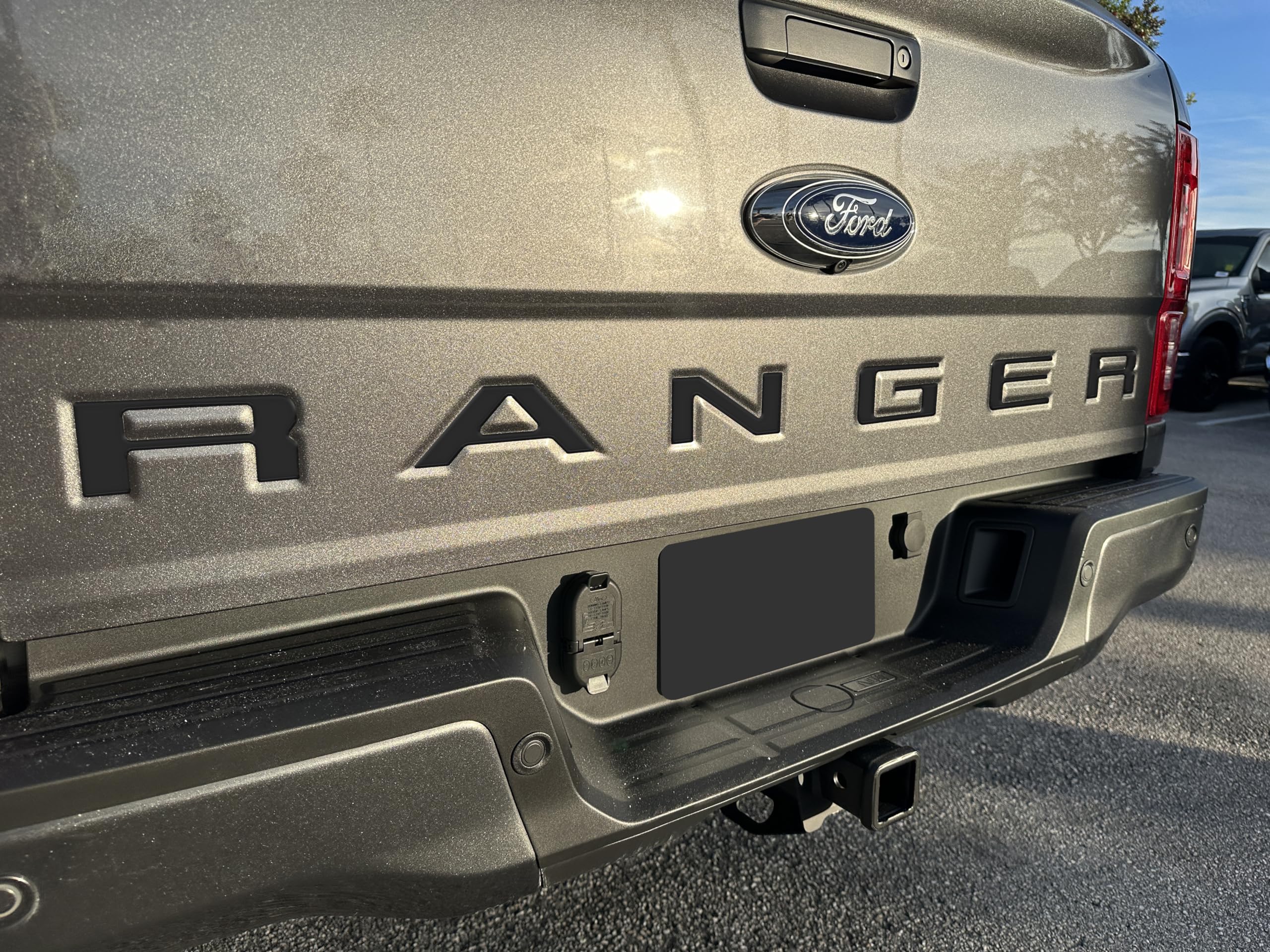 Tailgate Letter Inserts - Compatible with 2019-2023 Ranger Matte Black