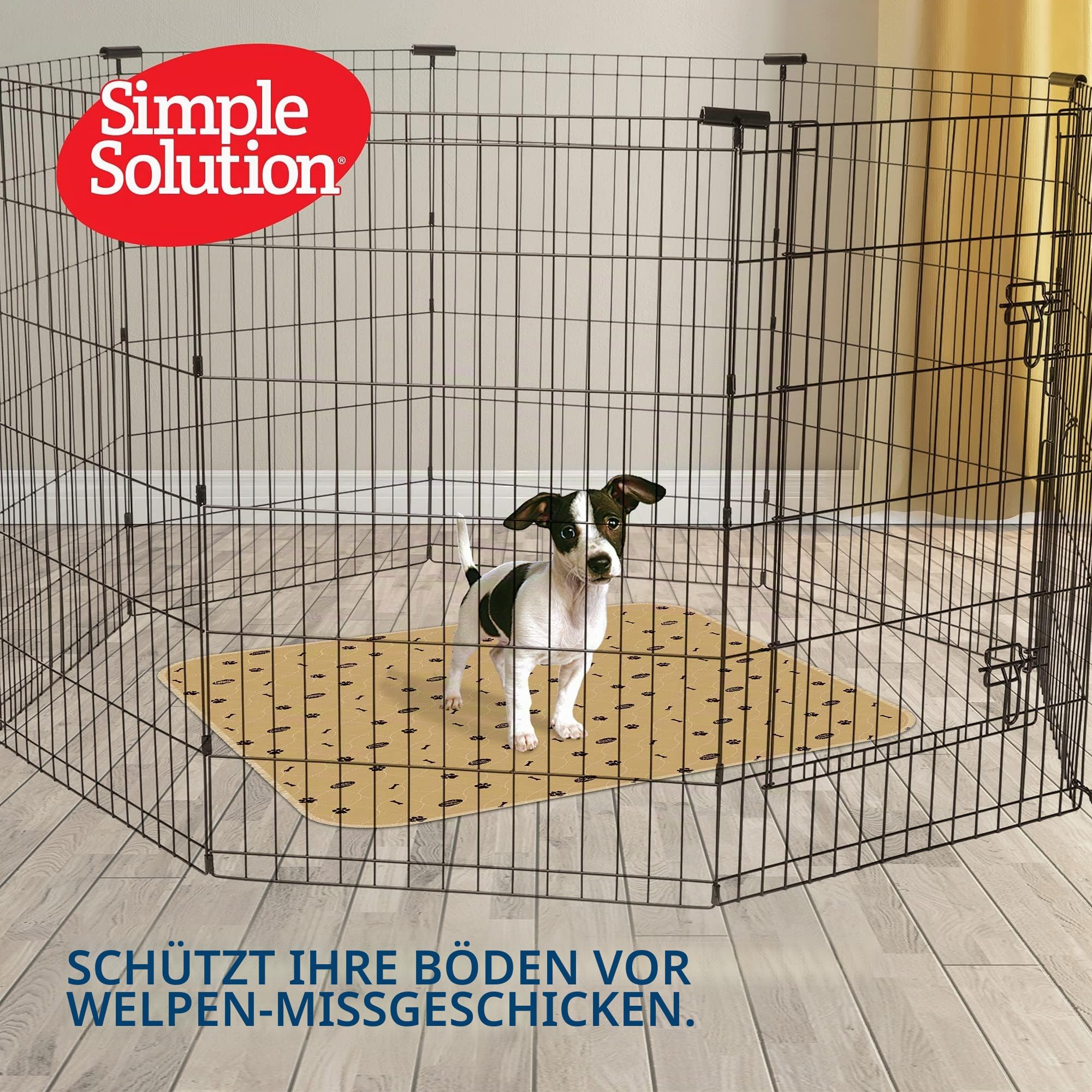 Simple Solution Waschbare Trainings- und Reise-Hundekissen, wiederverwendbare Hundekissen, saugfähig und geruchshemmend, 2er-Pack
