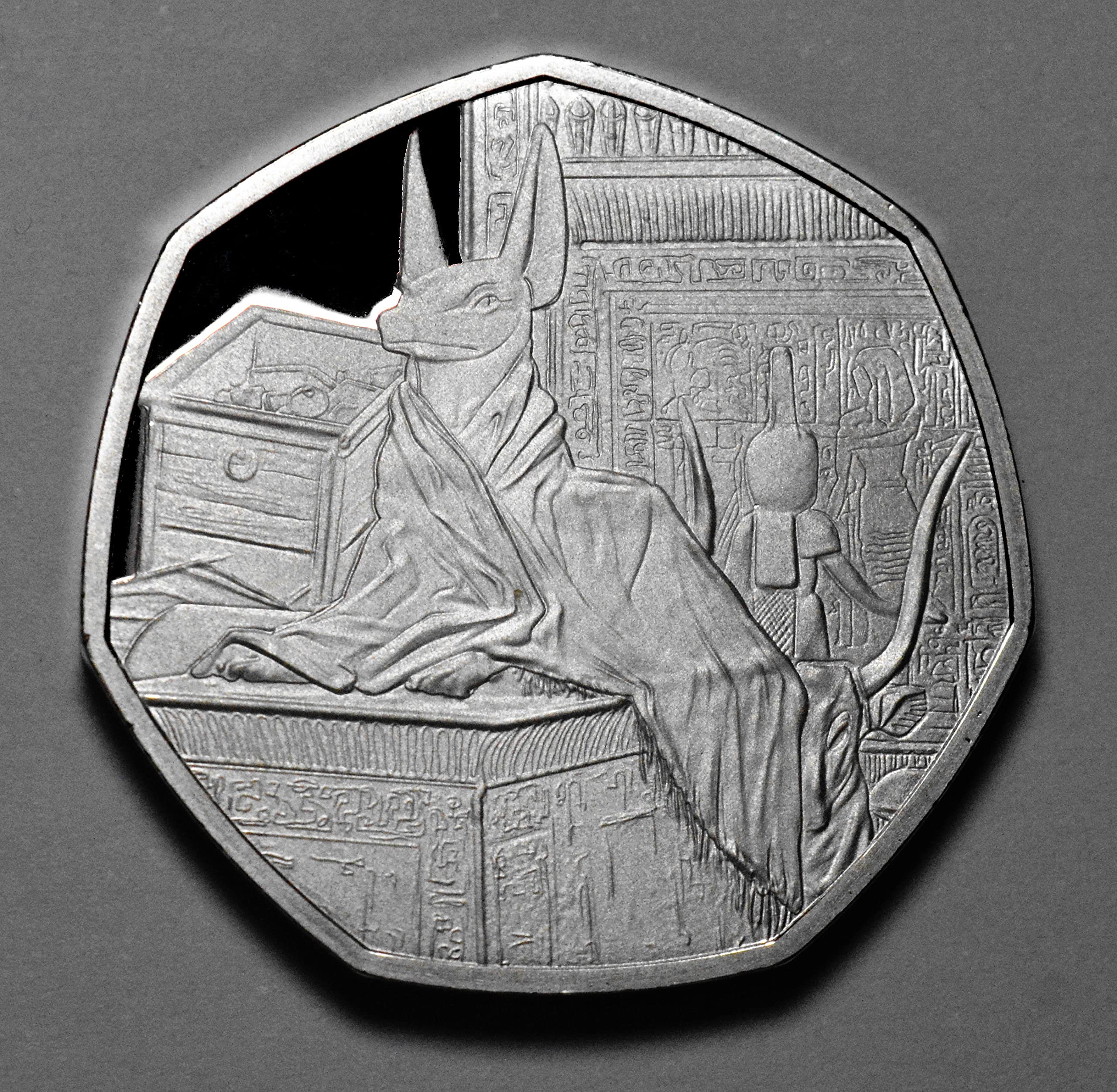 The Commemorative Coin Company Silver Anubis - Tomb Of Tutankhamun Commemorative. Egyptian. Limited Edition Of 999. Howard Carter Egypt