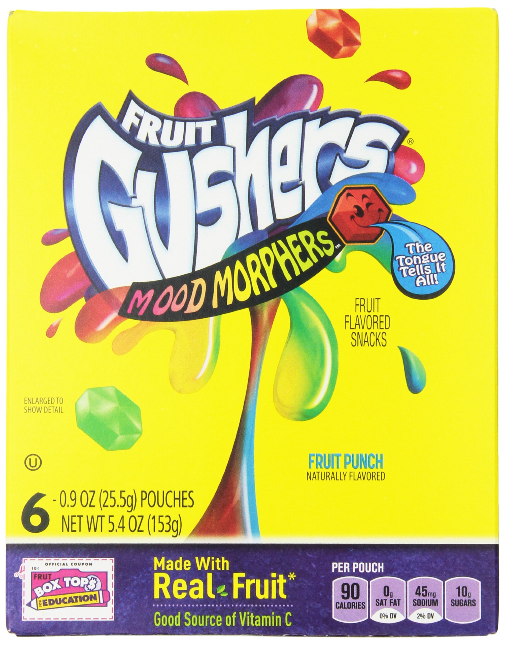 Buy Betty Crocker Fruit Snacks, Gushers Mood Morphers, Fruit Punch, 6