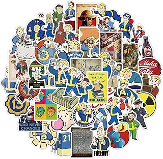 Szhi'雑貨屋 50枚 Fallout 4 ステッカー Fallout Boy 防水シール スーツケース バイク ヘルメットなど適用