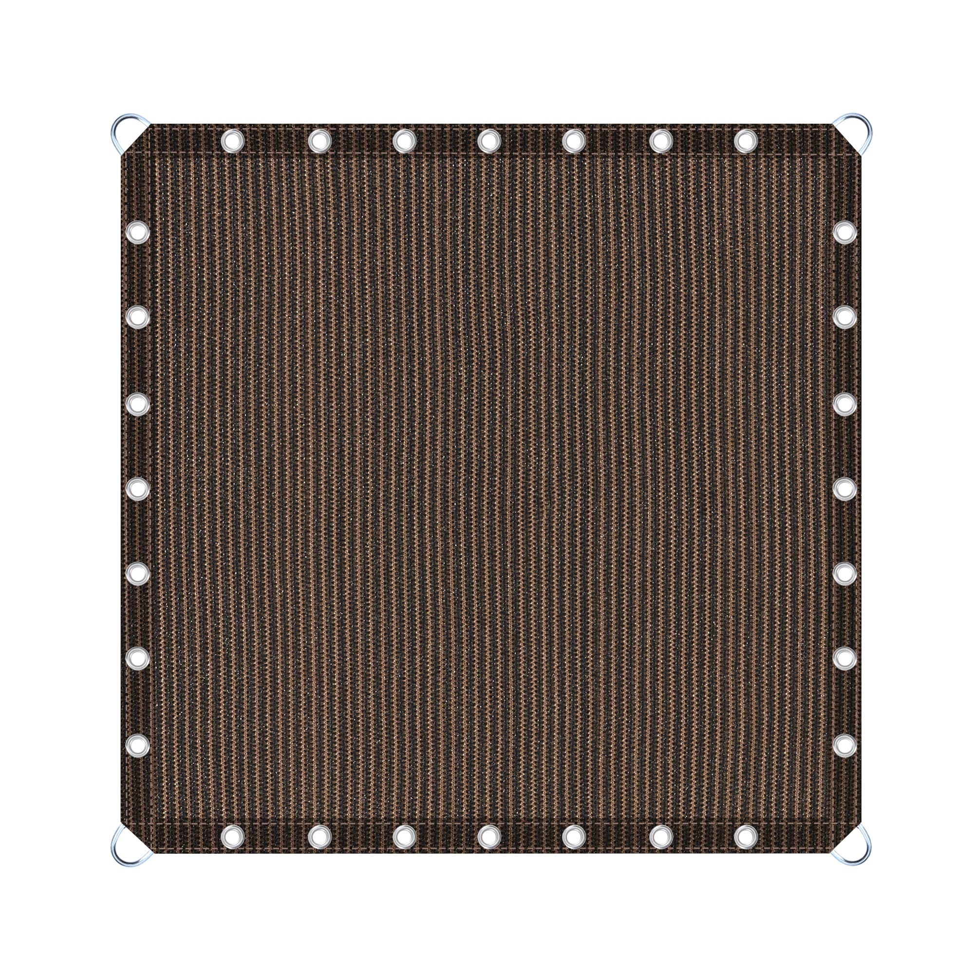 VICLLAX 90% Shade Fabric Sun Shade Cloth Privacy Screen with Reinforced Grommets & D-Ring Eyelets for Outdoor Patio Garden Pergola Cover Canopy 16X16 FT, Mocha