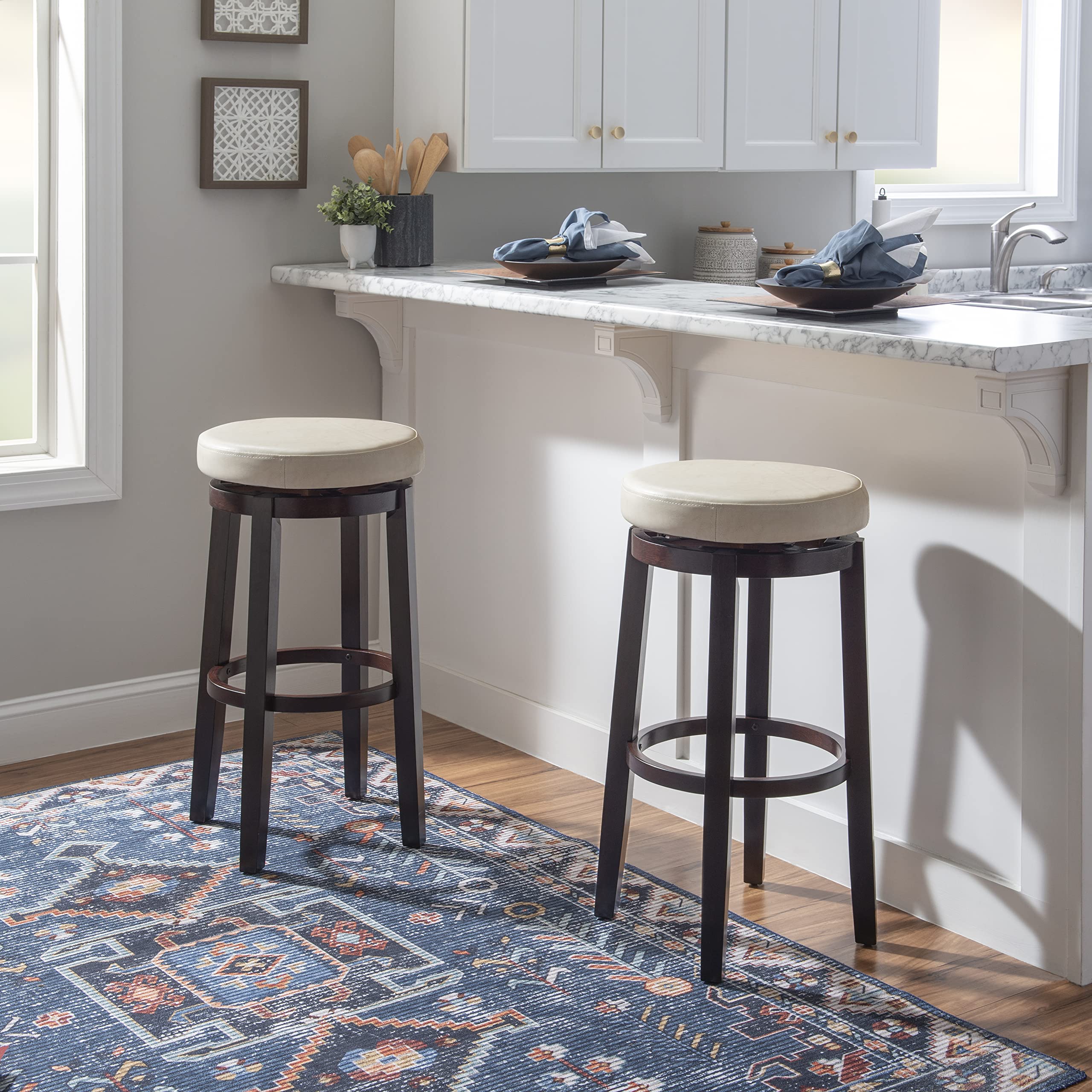 Linon Maya Bar, 29", Rice Stool,