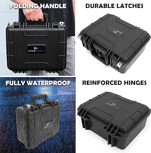 Miniatura 7 de CASEMATIX Graded Card Case - Compatible with 40+ BGS PSA SGC FGS One Touch Graded Sports Trading Cards, Waterproof Slab Card Storage Box With Impact