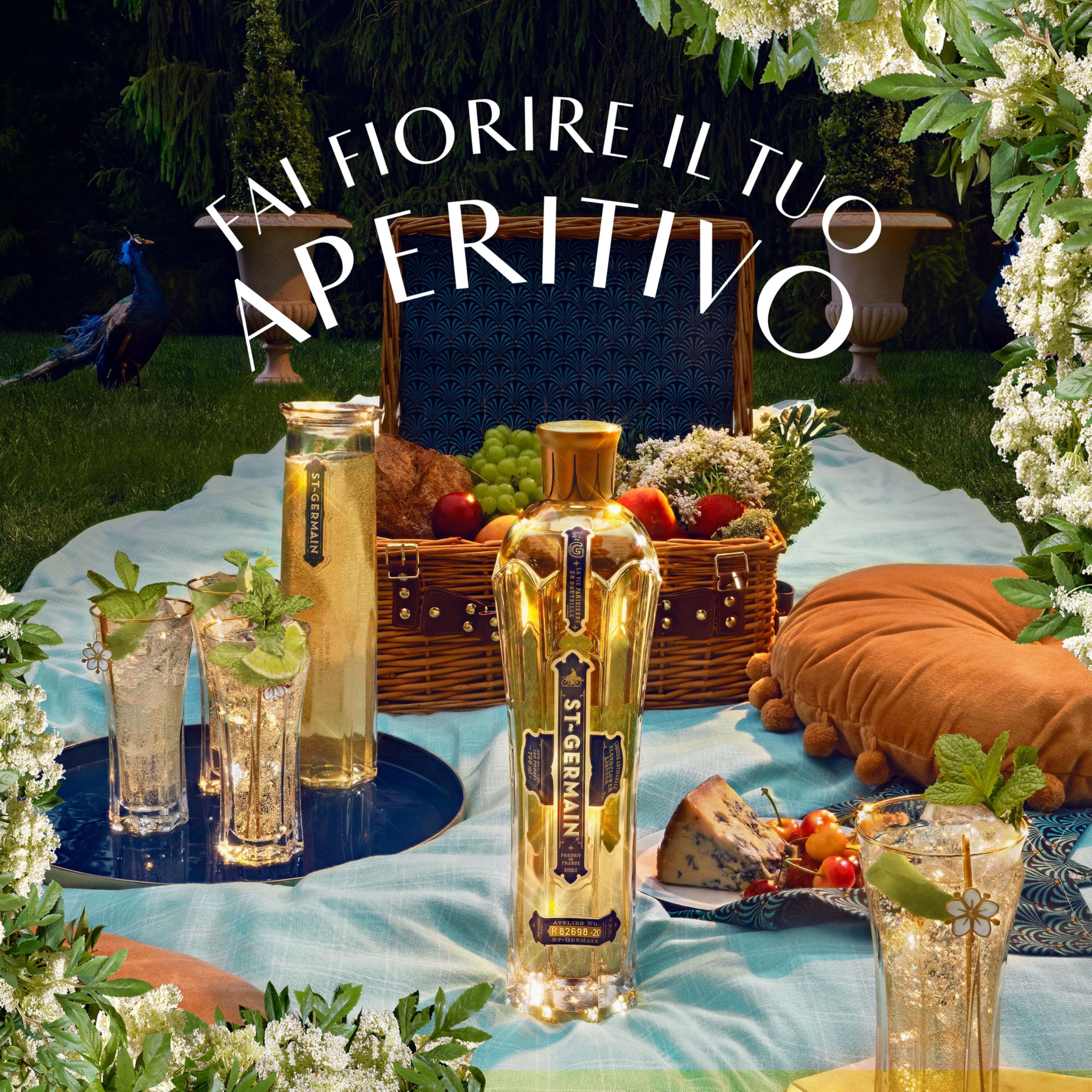 St-Germain Liquore Artigianale ai Fiori di Sambuco, Vol. 20%, 70 cl / 700 ml, raccolti a mano e senza aromi artificiali