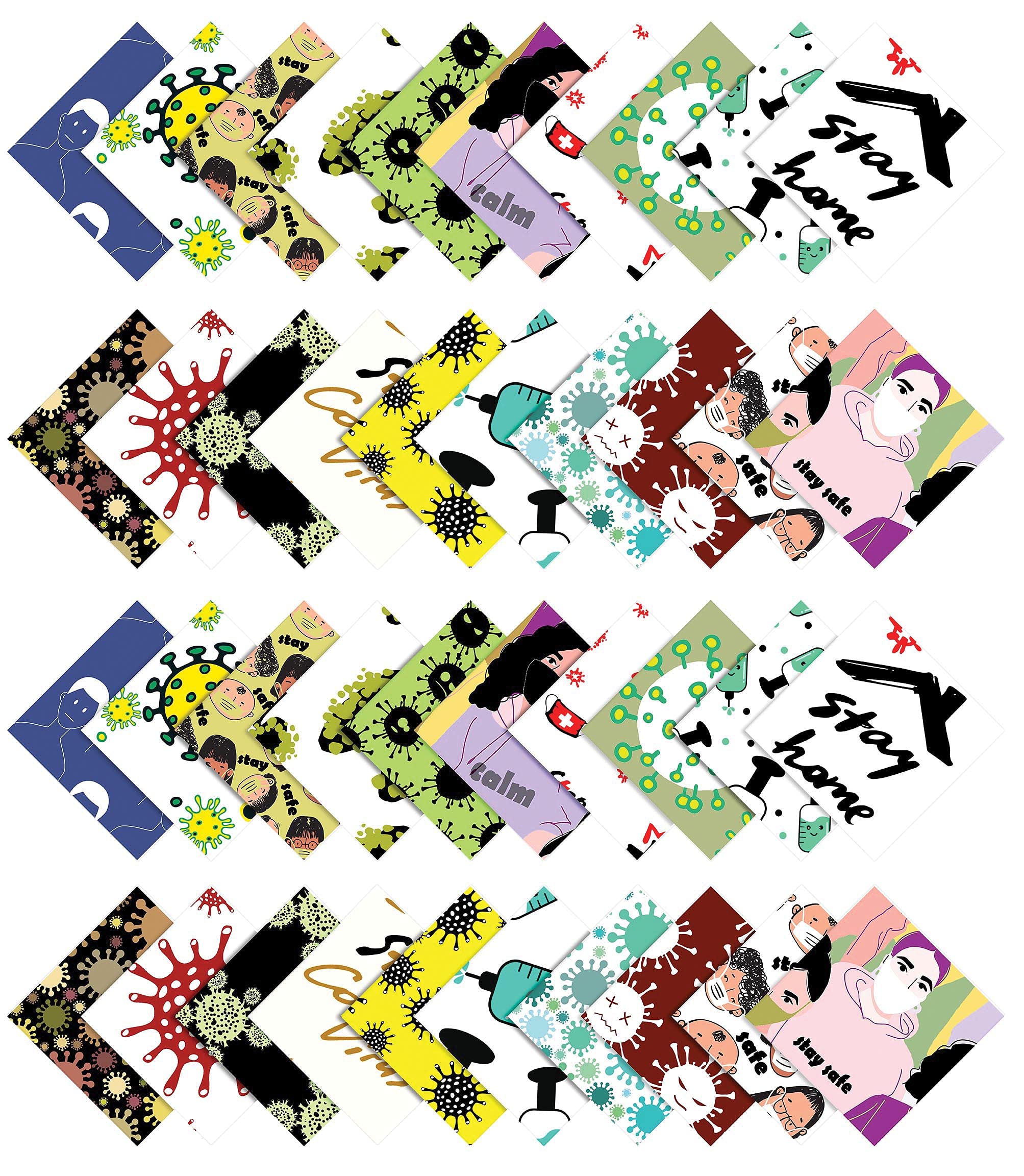 Tissu de coton de 5 pouces coupons prédécoupés patchwork quilting couture
