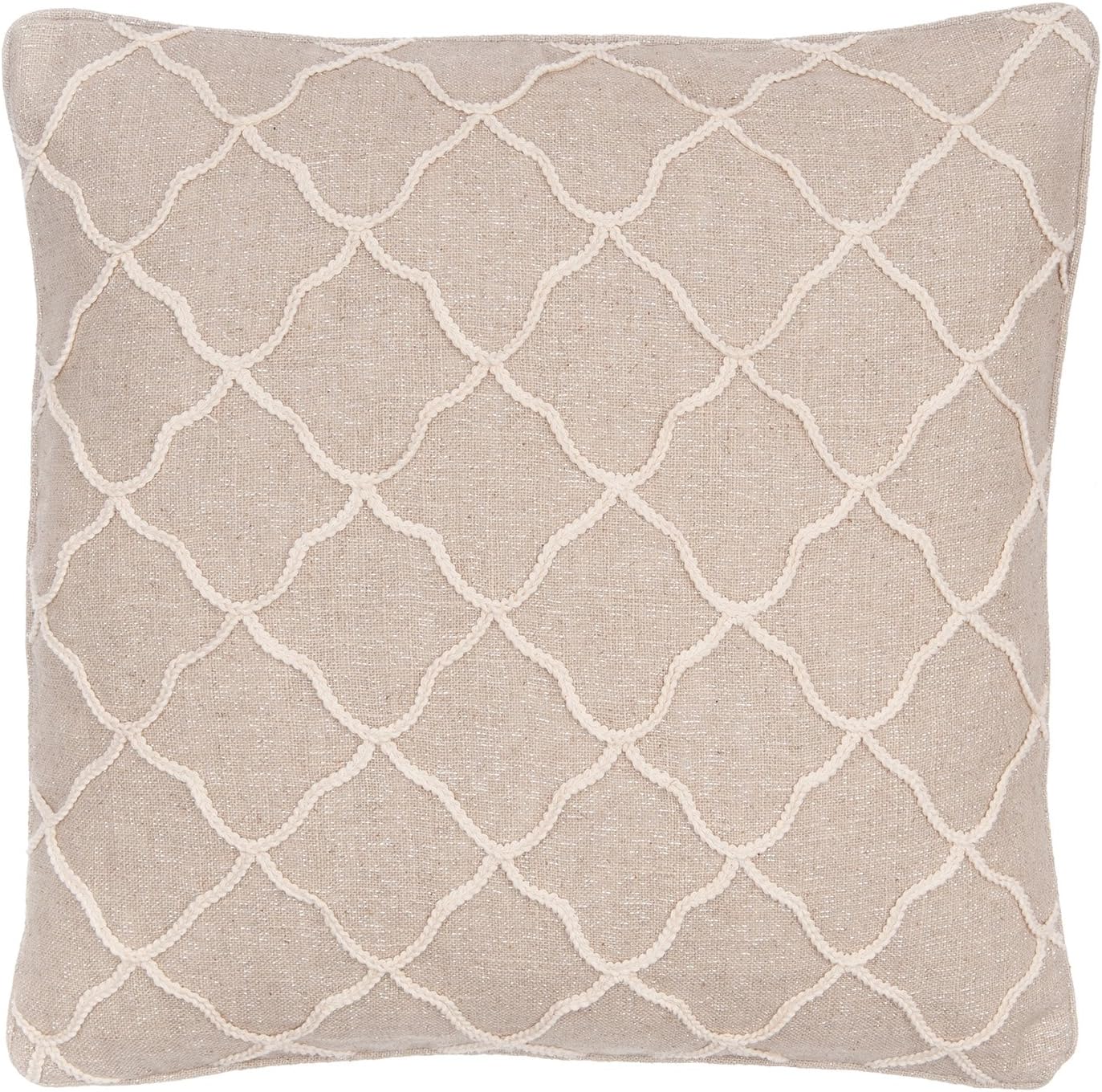 Levtex Home Palladium Rope Sparkle Burlap Pillow Natural