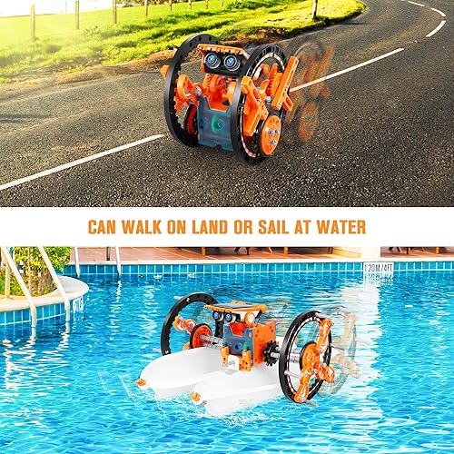 Miniatura 6 de STEM - Robot solar educativo 13 en 1 para edades de 8 a 12 años, kit de robots de experimentos científicos de construcción de bricolaje, regalos de