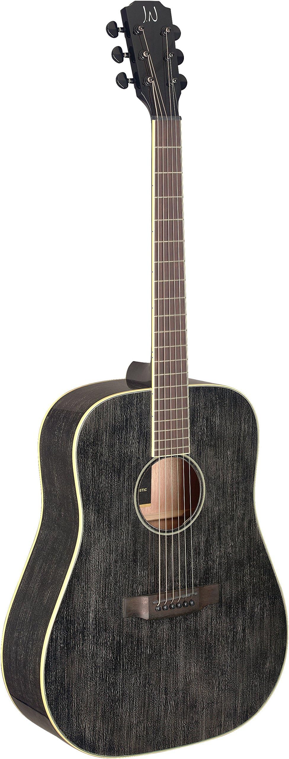 James Neligan 6 String Acoustic Guitar (YAK-D) White