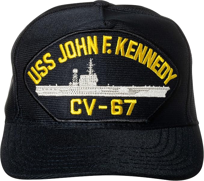 Artisan Owl US Navy USS John F. Kennedy CV-67 Aircraft Carrier Nave Emblema  Patch Cappello Blu Navy Berretto da Baseball : Amazon.it: Abbigliamento
