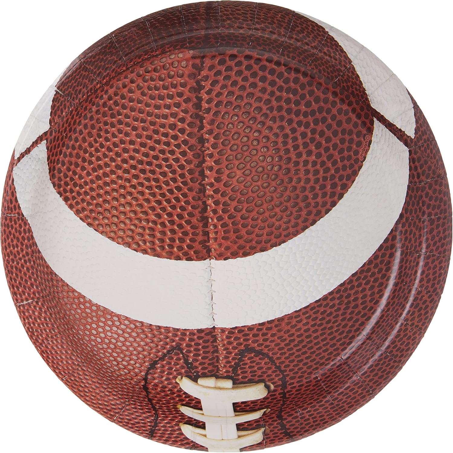Multicolor Football Fiesta Paper Round Dinner Plates - 9" (8 Count), Durable & Eye-catching Design - Perfect For Game Day Celebrations & Sports-Themed Parties