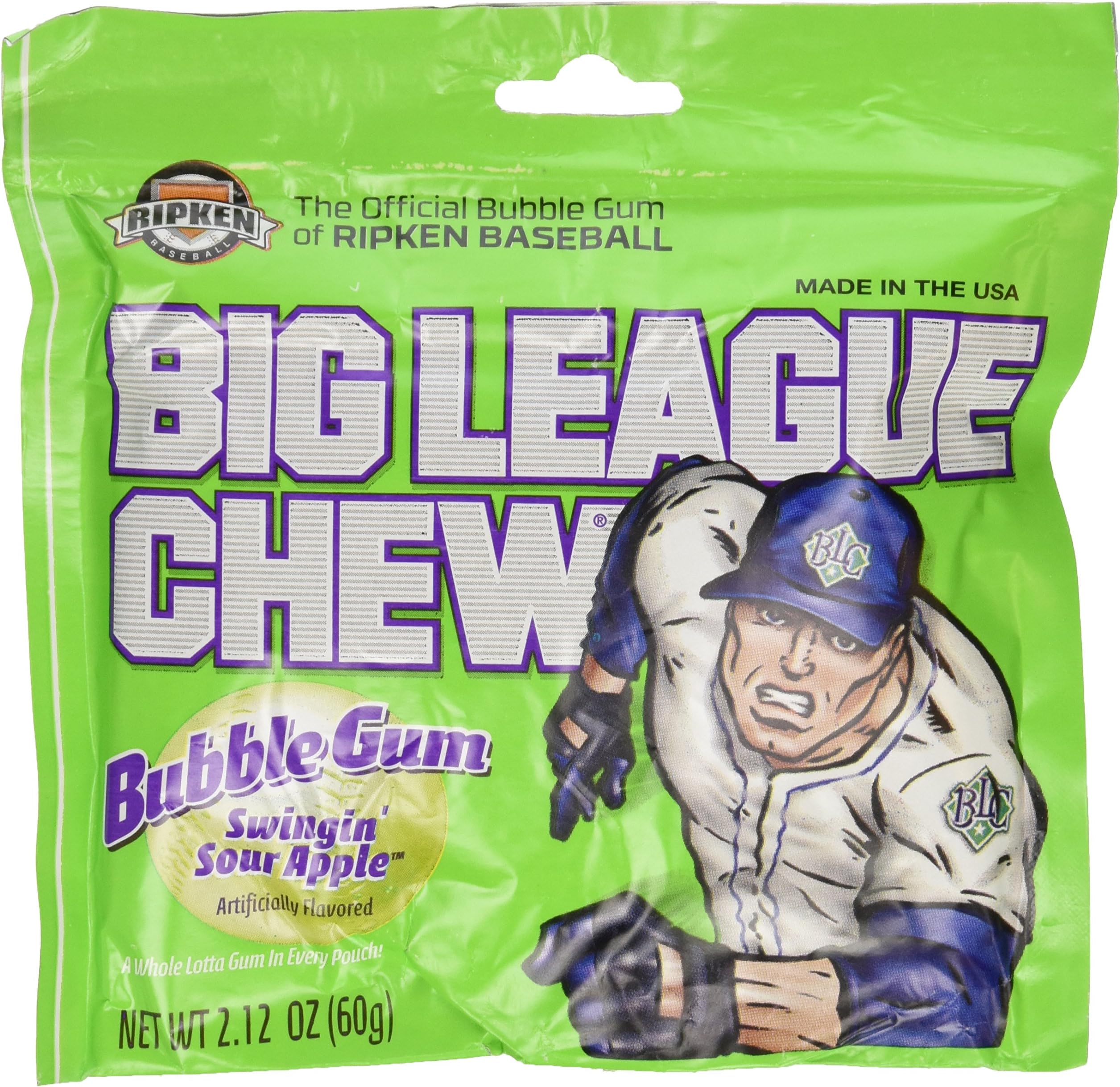 Big League Chew Sour Apple, 12 Count