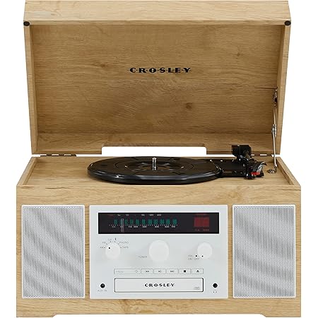 Amazon.com: Crosley 1975T Turntable System with Bluetooth, CD, Am/FM ...