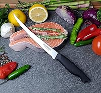 Vista 3 de Ergo Chef Prodigy Series - Cuchillo de filete flexible curvado de 7.5 pulgadas, hoja de acero inoxidable de alto carbono, mango ergonómico