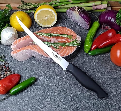 Miniatura 3 de Ergo Chef Prodigy Series - Cuchillo de filete flexible curvado de 7.5 pulgadas, hoja de acero inoxidable de alto carbono, mango ergonómico