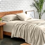 Bed Sheet Set 6 Piece - Queen - 1000 Thread Count Egyptian Cotton Bedding Sheets with 12 to 13 Inches Deep Pocket Long Staple Wrinkle & Fade Resistant - Ivory
