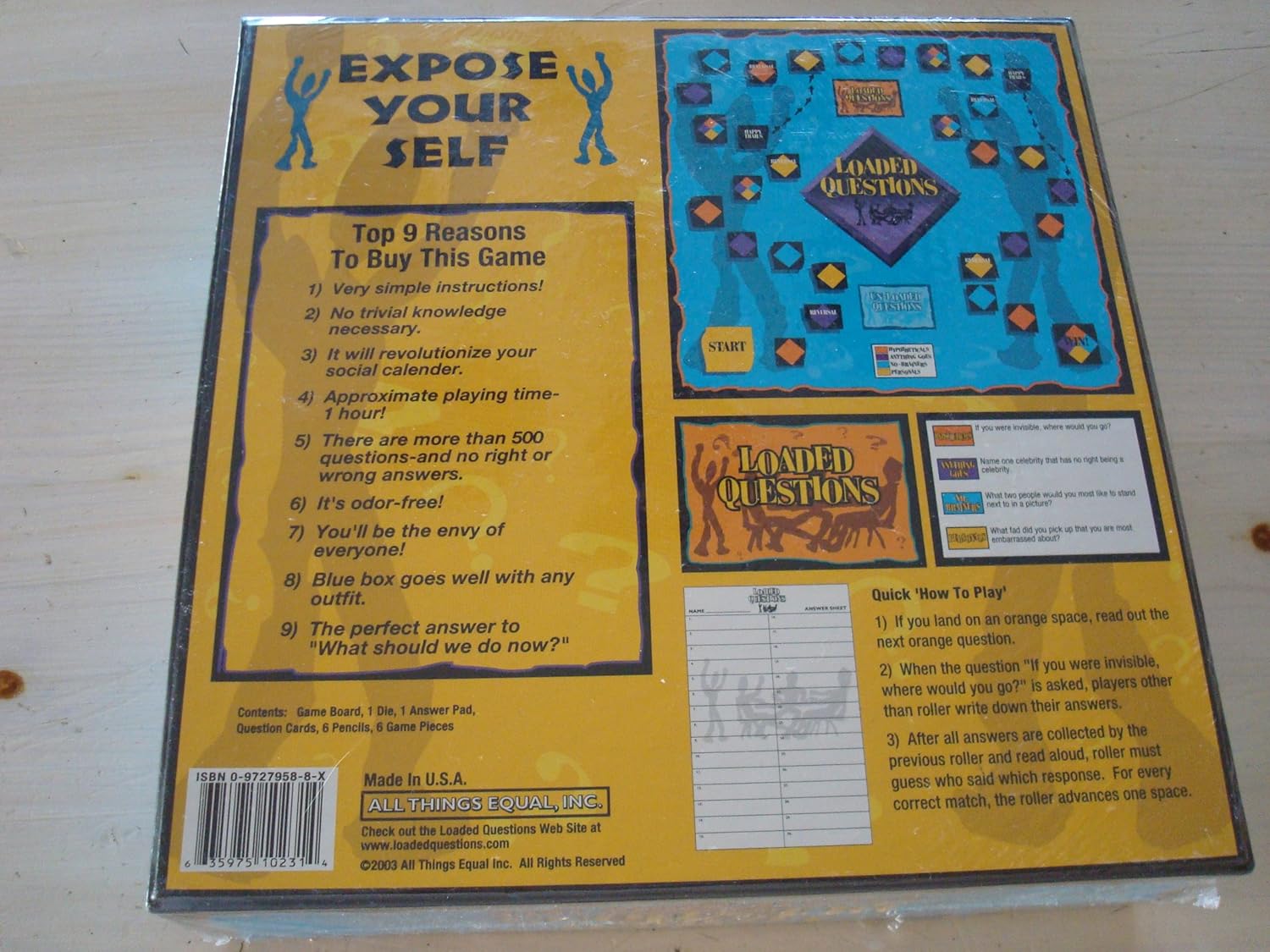 Wrapables Loaded Questions Party Game