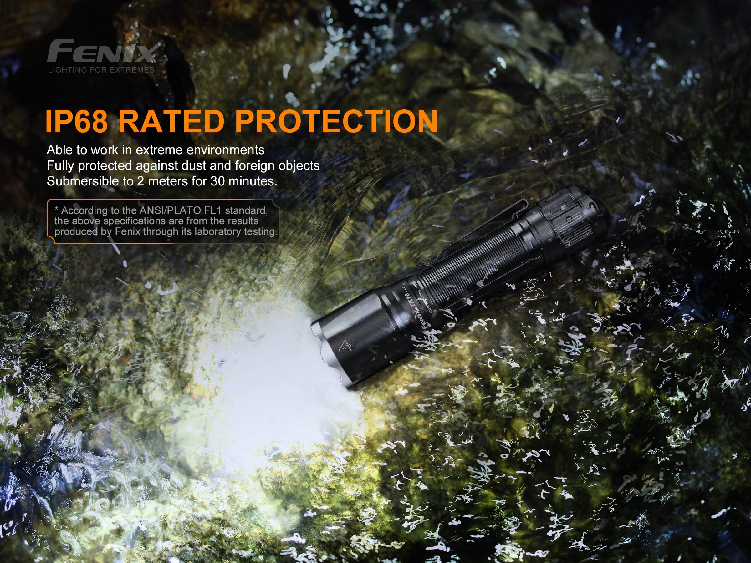 Fenix TK16 V2.0 Taktische LED-Taschenlampe, Ultrahelle 3100 Lumen, 380m