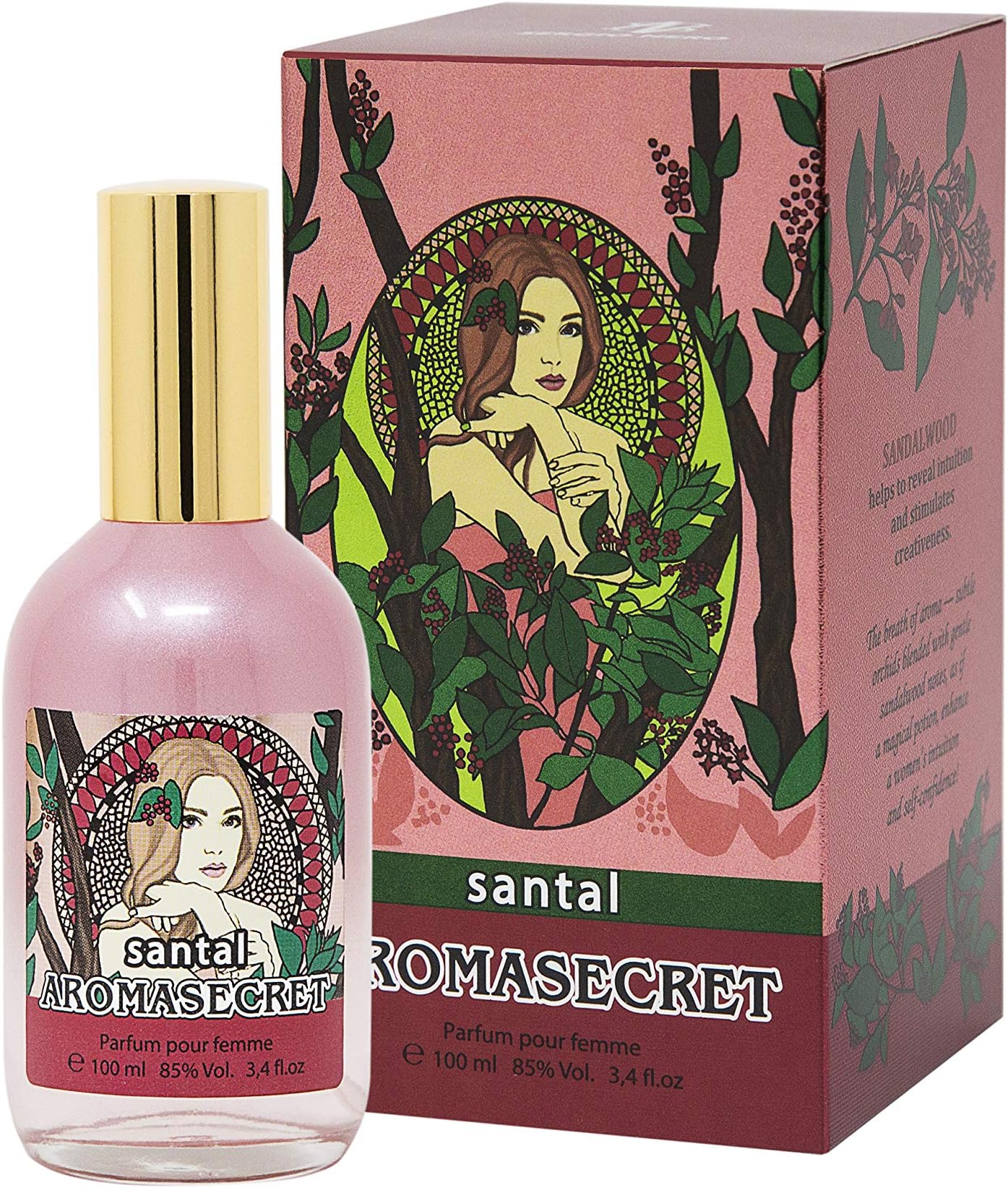 AROMASECRET ● Perfume for Women/Femme, bottle 100 ML (3.4 Fl.oz.) ● NEW Perfume Conception (SANTAL)