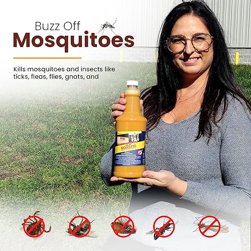 Miniatura 7 de Concentrado en aerosol natural para control de mosquitos, repele tanto mosquitos adultos como larvas, concentrado de 32 onzas, hace hasta 32 galones