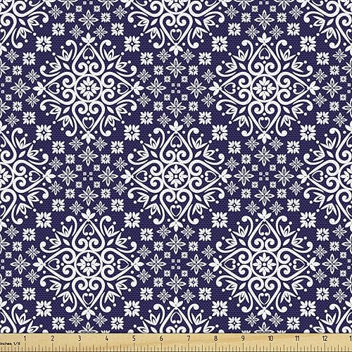 The Yard - Tela multicolor Lunarable con estampado digital.