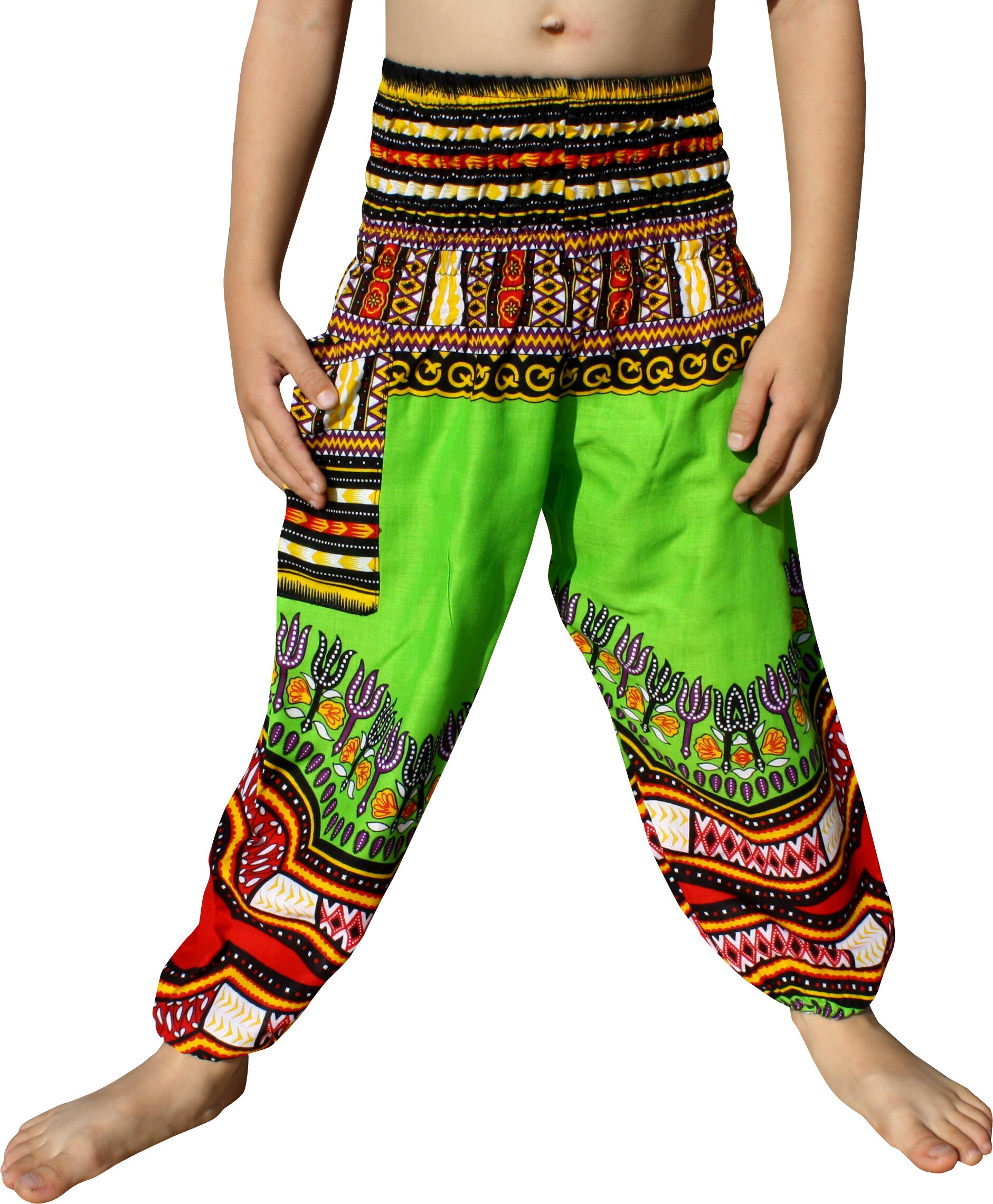 Full Funk Rayon Smock Waist Child Lounging Comfortable Elephant Aladdin Pants